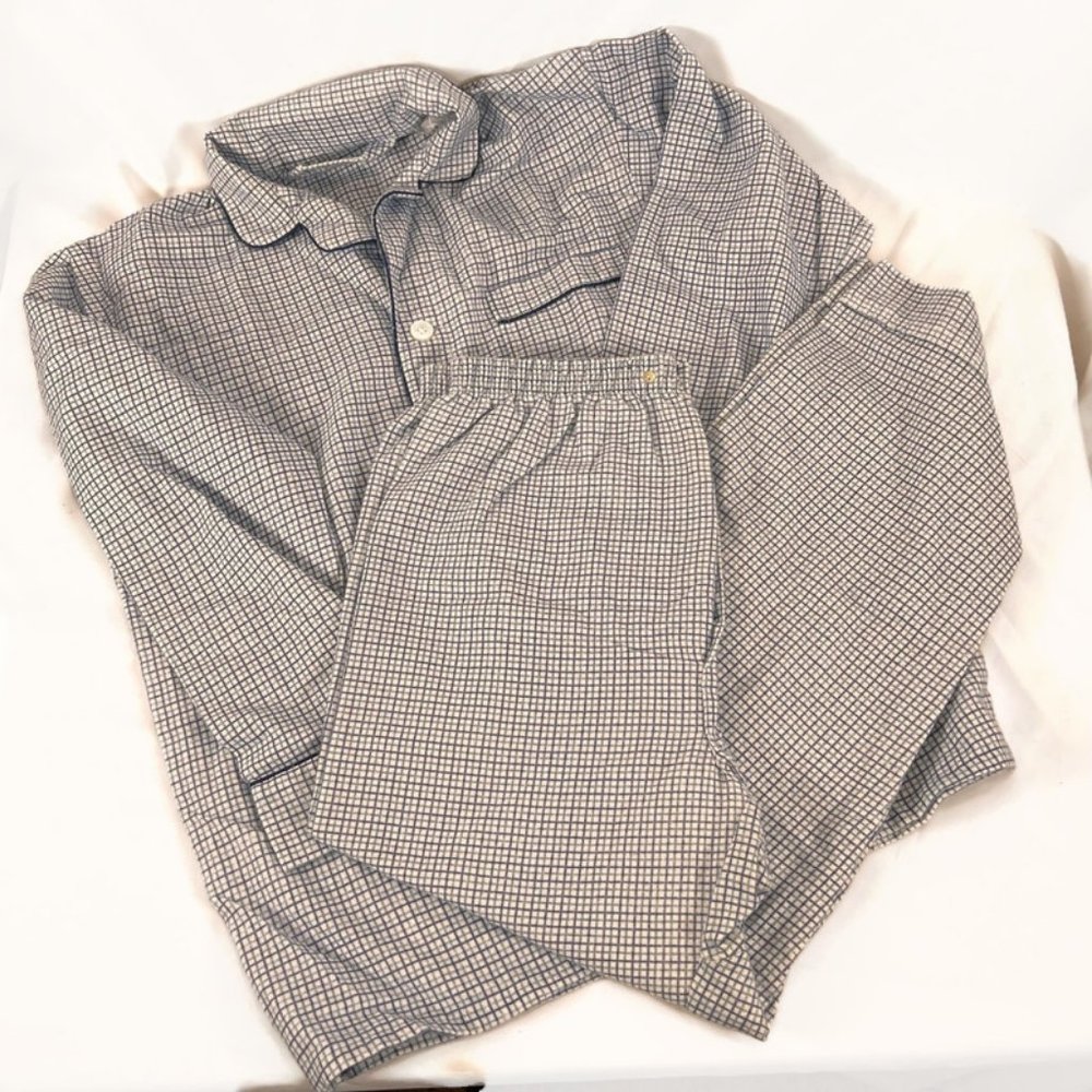 DIPLOMAT UNISEX MATCHING TWO PIECE PAJAMA SET PRINTED PATTERN SZ MEDIUM VINTAGE